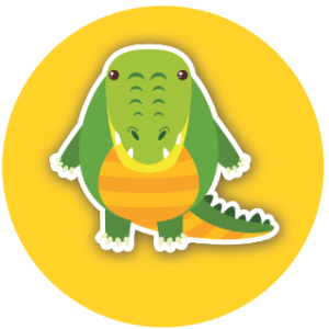 Alligator Sticker Set