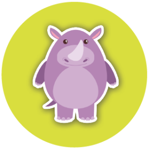 Rhino Sticker Set
