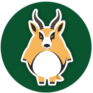 Green Springbuck (Bokke) Sticker Set